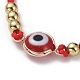 Bracelets de perles de nylon tressés réglables BJEW-JB05034-02-2