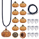 SUNNYCLUE DIY Locket Necklace Making Kit WOOD-SC0001-58A-1