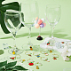 Fascini in vetro di vino smalto di lega AJEW-SC0002-10-4