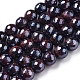 Electroplated Natural Tiger Eye Beads Strands X-G-F660-02-6mm-1
