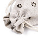 Bolsas de embalaje de poliéster (algodón poliéster) Bolsas con cordón ABAG-T004-10x14-13-3