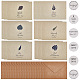 Набор крафт-конвертов и поздравительных открыток с рисунком листьев Craspire DIY-CP0001-78-4