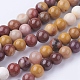 Mookaite naturales hebras de perlas reronda G-G735-18-4mm-1
