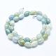 Chapelets de perles en aigue-marine naturelle G-E483-57-2