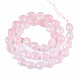 Rosa naturale fili di perle di quarzo G-R406-8x10-01-01-3