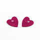 Ornament Accessories Heart Plastic Paillette Beads X-PVC-Q032-15mm-M-2