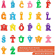 Benecreat 1115 pz colorato acrilico lettera alfabeto pendenti 3 stile lettera perline pendenti per braccialetto collana gioielli artigianato che fanno MACR-BC0001-02-2