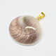 Shell Fossil Pendants G-R275-37-2