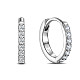 Серьги-кольца Shegrace из стерлингового серебра 925 с родиевым покрытием JE893A-04-1