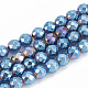 Chapelets de perles en hématite synthétique sans magnétiques G-N0318-29-B-1