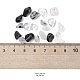 60g 4 perles de puces de pierres précieuses mélangées naturelles de style G-FS0001-44-2