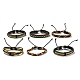 6 pièces 6 styles réglable tressé imitation cuir cordon bracelet ensemble avec cordon ciré pour hommes BJEW-F458-08-2