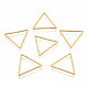 201ステンレス鋼フレームコネクター  三角形  ゴールドカラー  16x18.5x1mm  内径：13x13mm STAS-N090-T12-2-2