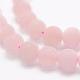 Chapelets de perles en quartz rose naturel G-K194-6mm-06-3