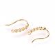 Brass Rhinestone Earring Hooks KK-R037-258G-1