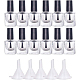 Benecreat botella vacía de esmalte de uñas de vidrio transparente MRMJ-BC0001-47-10ml-1
