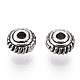 Tibetan Style Alloy Spacer Beads TIBE-Q063-40AS-RS-2