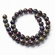 Natürliche Drachenblut Jaspis Perle Stränge X-G-G957-24-10mm-2