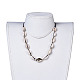 Colliers de perles ajustables en forme de cauris NJEW-JN02393-5