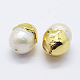 Perlas naturales abalorios de agua dulce cultivadas PEAR-F006-66G-2