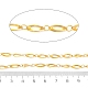 Catene a maglie ovali in ottone placcato cremagliera&nbsp;CHC-N009-05G-3