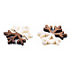 Colgantes de madera de nogal y resina opaca con motivos navideños RESI-N025-033-B05-3