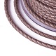 編み紐  革のアクセサリーコード  ジュエリーDIY製版材料  ロージーブラウン  5mm  約21.87ヤード（20m）/ロール WL-I004-5mm-08-3