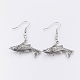 304 Stainless Steel Dangle Earrings EJEW-F153-01AS-1
