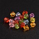 Faceted Bicone Transparent Acrylic Beads DBB5mm-3