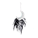 Iron Woven Web/Net with Feather Pendant Decorations AJEW-B017-21-1