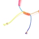 Adjustable Nylon Thread Braided Bead Bracelets BJEW-JB05594-02-3