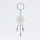 Woven Net/Web with Feather Alloy Keychain KEYC-JKC00125-02-2
