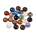 Cabuchones de piedras preciosas, medio redondo / cúpula, piedra mezclada, 12x5mm