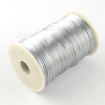 Corde in poliestere, argento, 2mm, circa 98.42 iarde (90 m)/rotolo