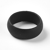Anillos de silicona, negro, tamaño de 11, 21mm