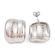 Серьги из латуни с покрытием стойки EJEW-S219-18P