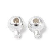 Зажимные бусины из латуни KK-Z030-16A-S