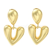 Серьги-подвески из латуни с покрытием стойки EJEW-L097-28G