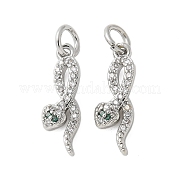 Латунные микро проложить кубического циркония подвески KK-U056-48P