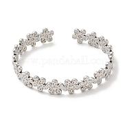 304 bracelets manchette en acier inoxydable pour femmes BJEW-L682-013P