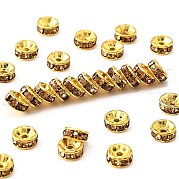Латунь марки А горный хрусталь Spacer бисер RSB036NF-05G