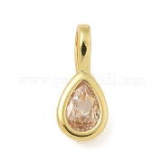 Латунные микро проложить кубического циркония подвески KK-U050-04G-02