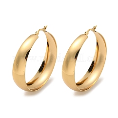 202 orecchini a cerchio in acciaio inossidabile, con perni in acciaio inossidabile 304 per donna, oro, 53.5x13mm