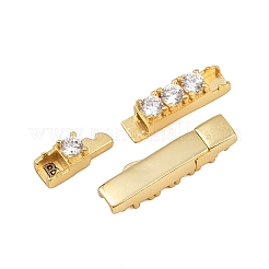 925 fermoir à baïonnette en argent sterling avec micro pavé de zircones cubiques transparentes&nbsp;STER-C016-01B-G