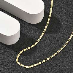 Collares de cadena de eslabones ovalados de latón para mujer&nbsp;NJEW-D302-26G
