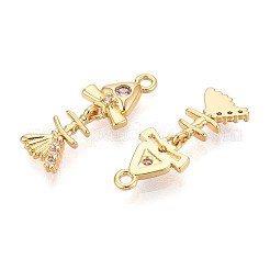 Pendentifs avec zircon cubiques à micro-pavés en laiton&nbsp;X1-KK-N263-80G