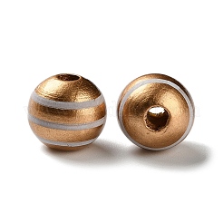 Perles européennes en bois imprimées&nbsp;WOOD-Z002-07D