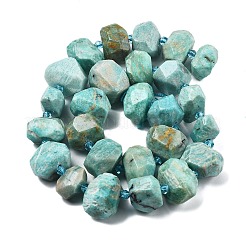 Chapelets de perles en amazonite naturel&nbsp;G-H038-22
