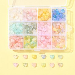360 Stück 11 Farben mattierte transparente Acrylperlen&nbsp;OACR-FS0002-30
