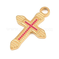 Colgantes de Pascua de acero inoxidable 304 con esmalte rojo&nbsp;STAS-E524-05G